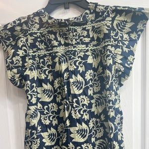 NEW SEA NY Girl's Smocked Dress Linda Floral Sleeveless 100% COTTON Ruffles 10Y